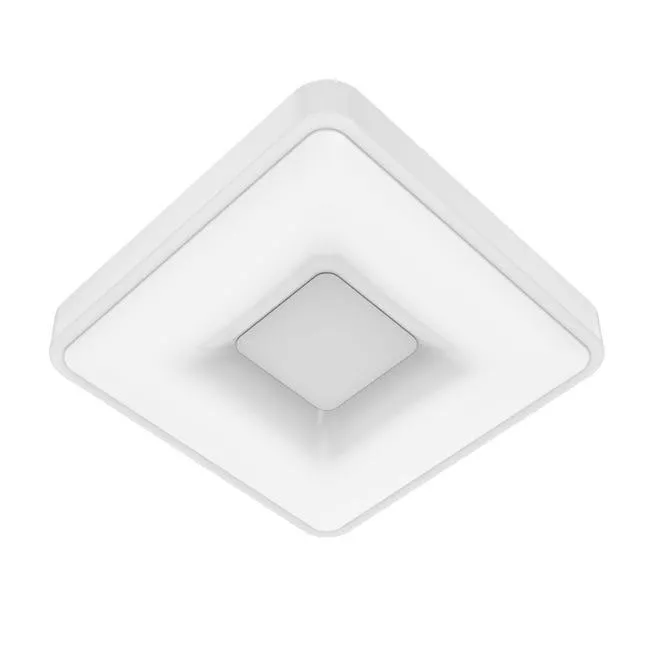 Plafoniera LED design Piazo, bianco 38x6.8 cm, 2500 lumen INSPIRE