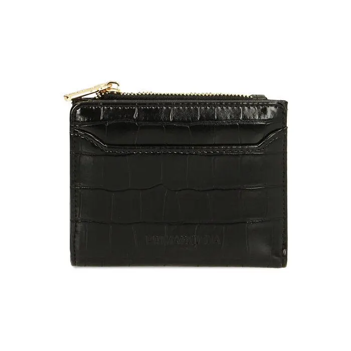 Portafogli small nero stampa cocco