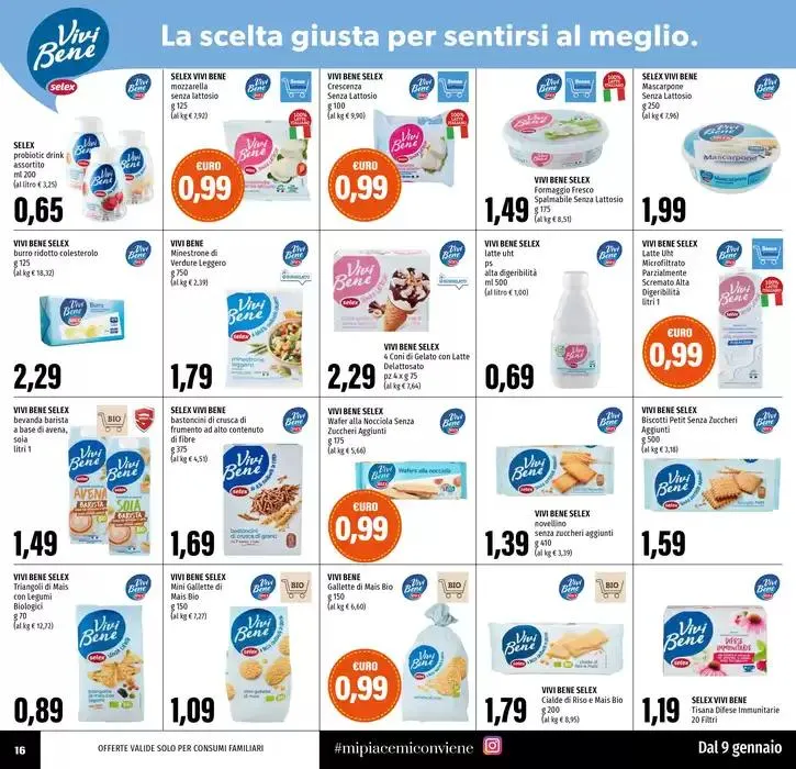 Tanti prodotti a 0.99 da 9 gennaio a 22 gennaio di 2025 - Pagina del volantino 16