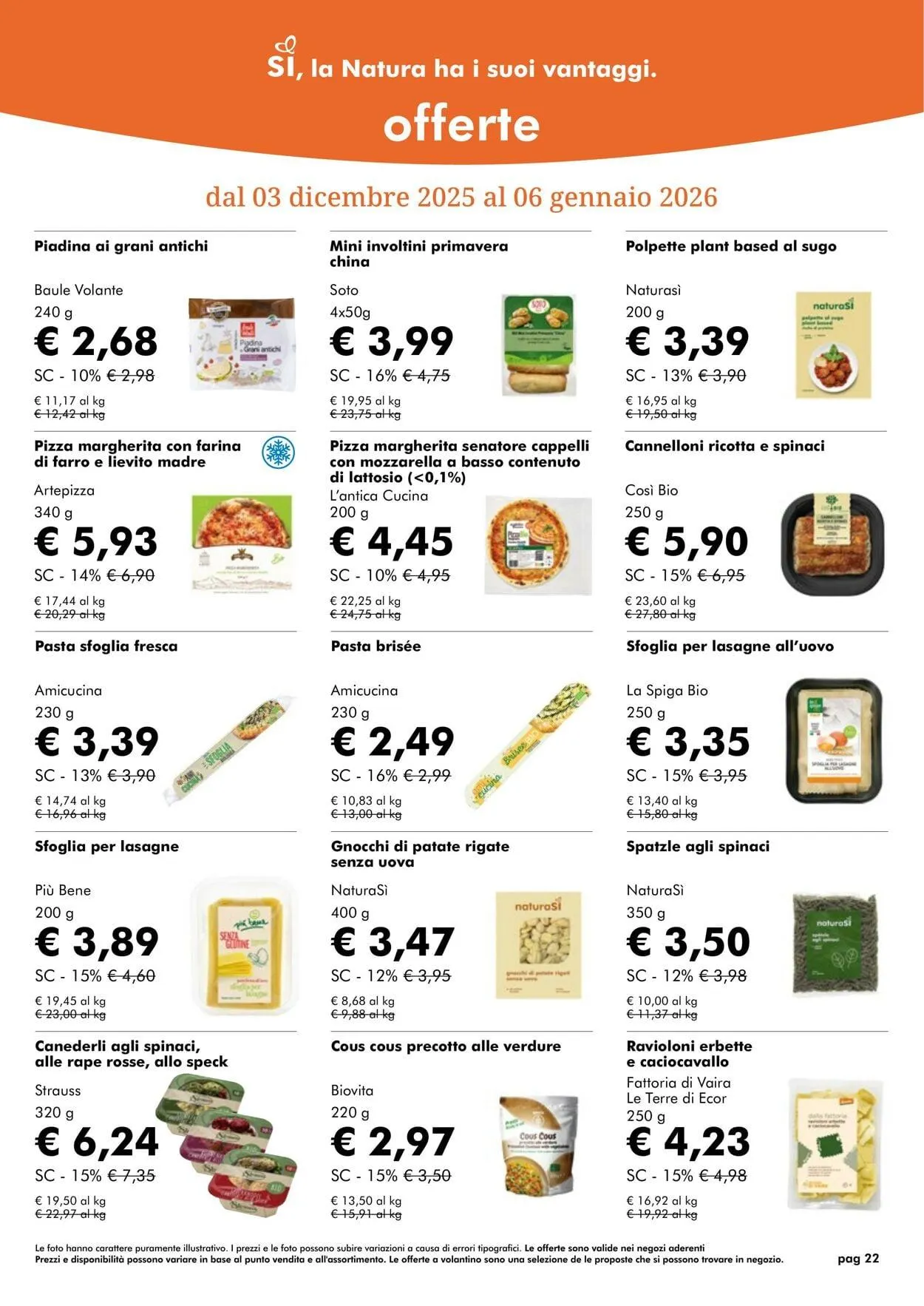 Natura Sì Volantino attuale da 1 dicembre a 1 gennaio di 2026 - Pagina del volantino 22