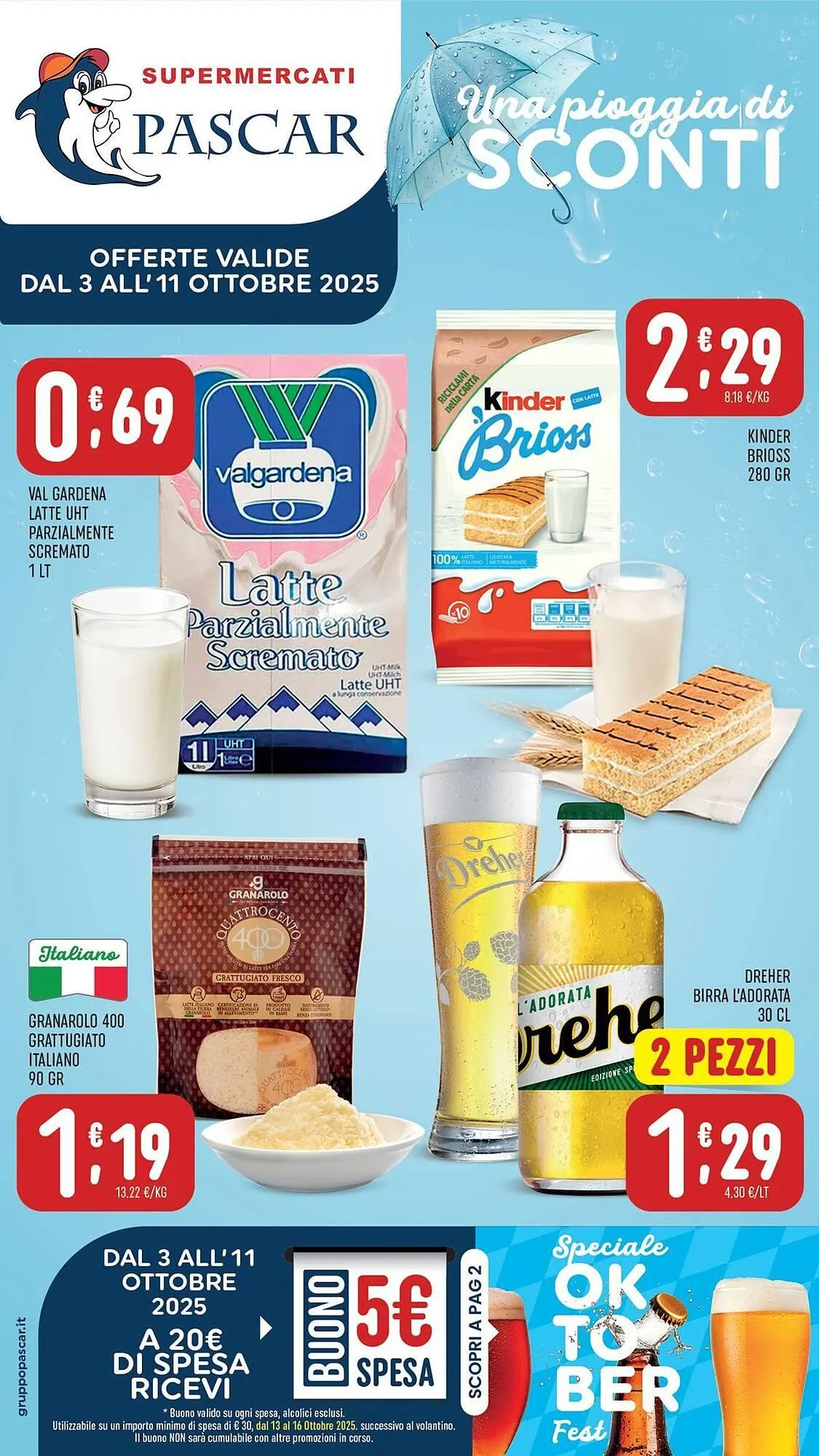 Volantino Gruppo Pascar da 3 ottobre a 11 ottobre di 2025 - Pagina del volantino 1