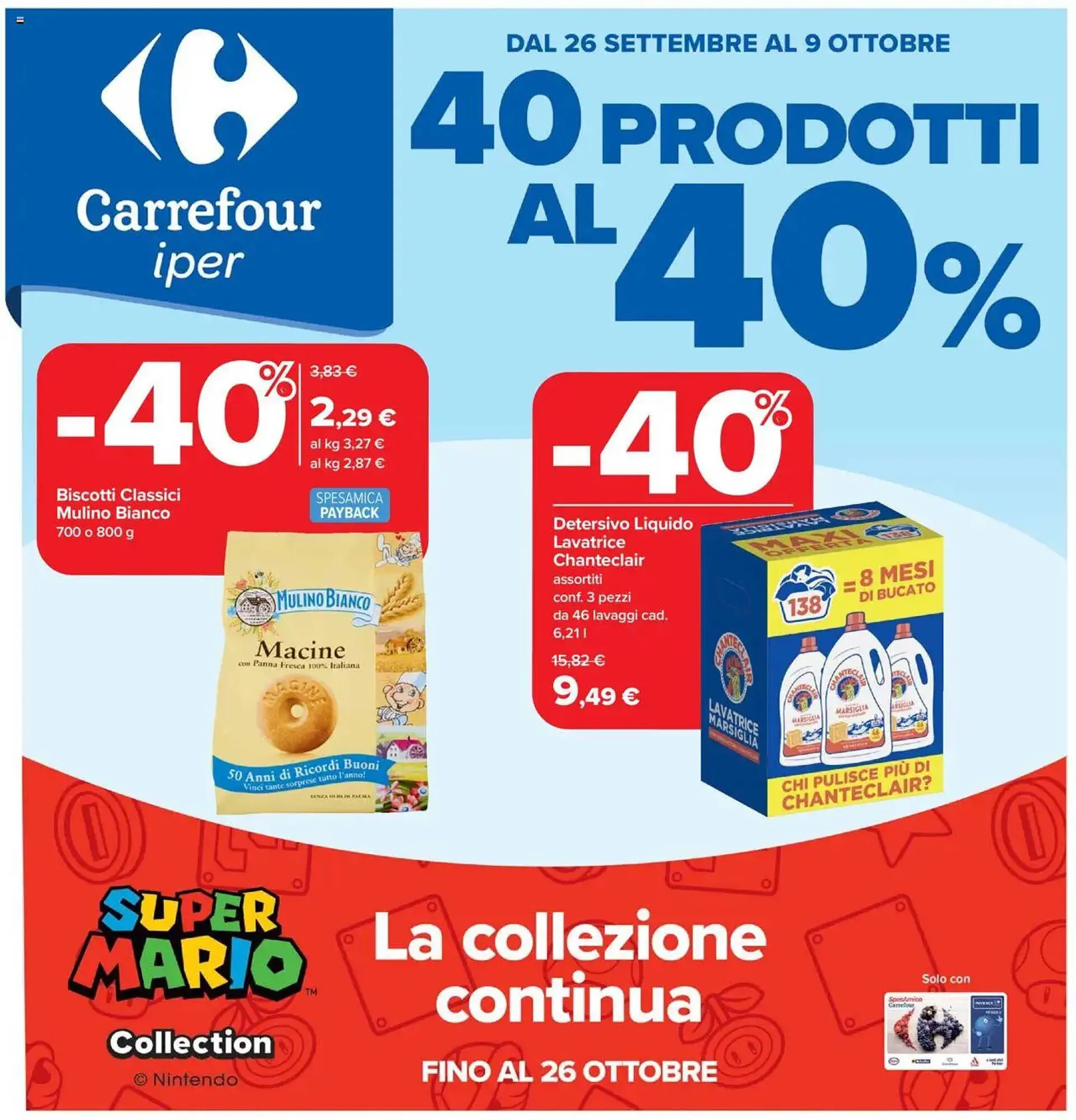 Volantino Carrefour Iper da 26 settembre a 9 ottobre di 2025 - Pagina del volantino 1