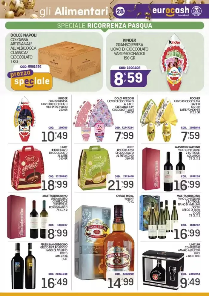 Buona Pasqua da 31 marzo a 19 aprile di 2025 - Pagina del volantino 28