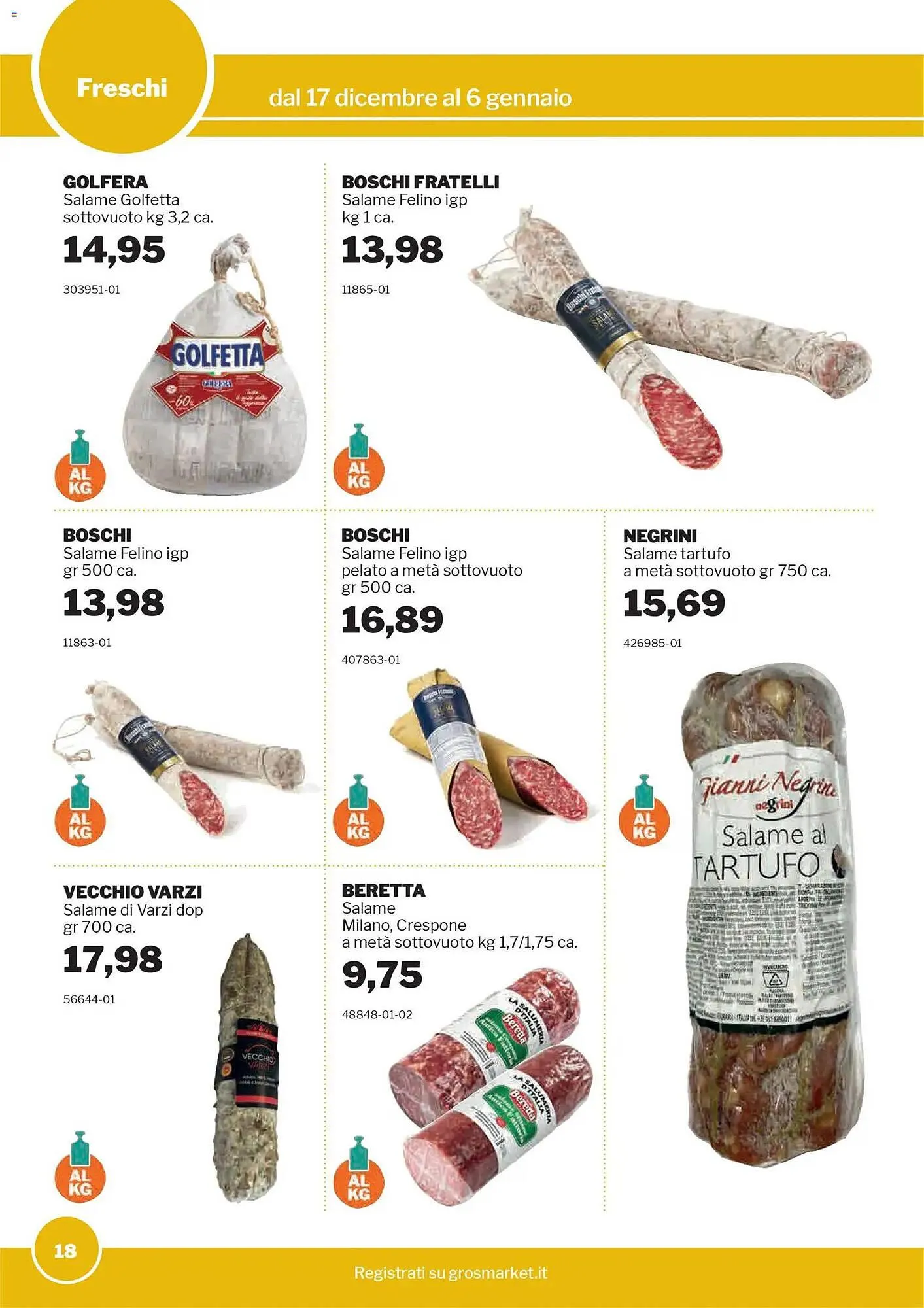 Volantino GrosMarket da 17 dicembre a 6 gennaio di 2026 - Pagina del volantino 18