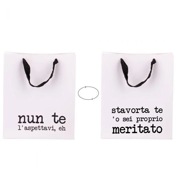 Busta regalo media double face in carta 22x10x26 cm, S.P.Q.eRe