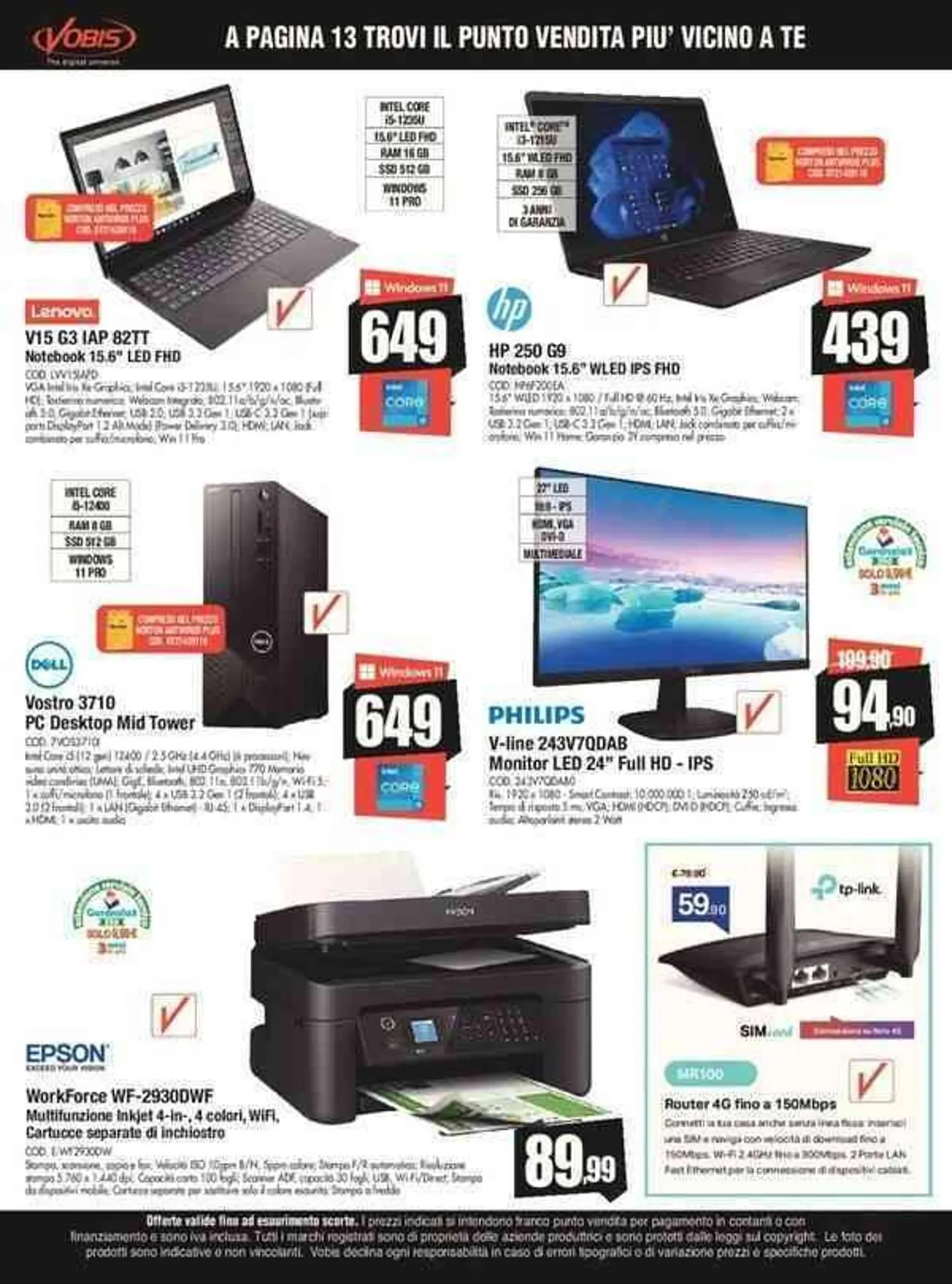Volantino Vobis da 26 settembre a 30 settembre di 2023 - Pagina del volantino 15