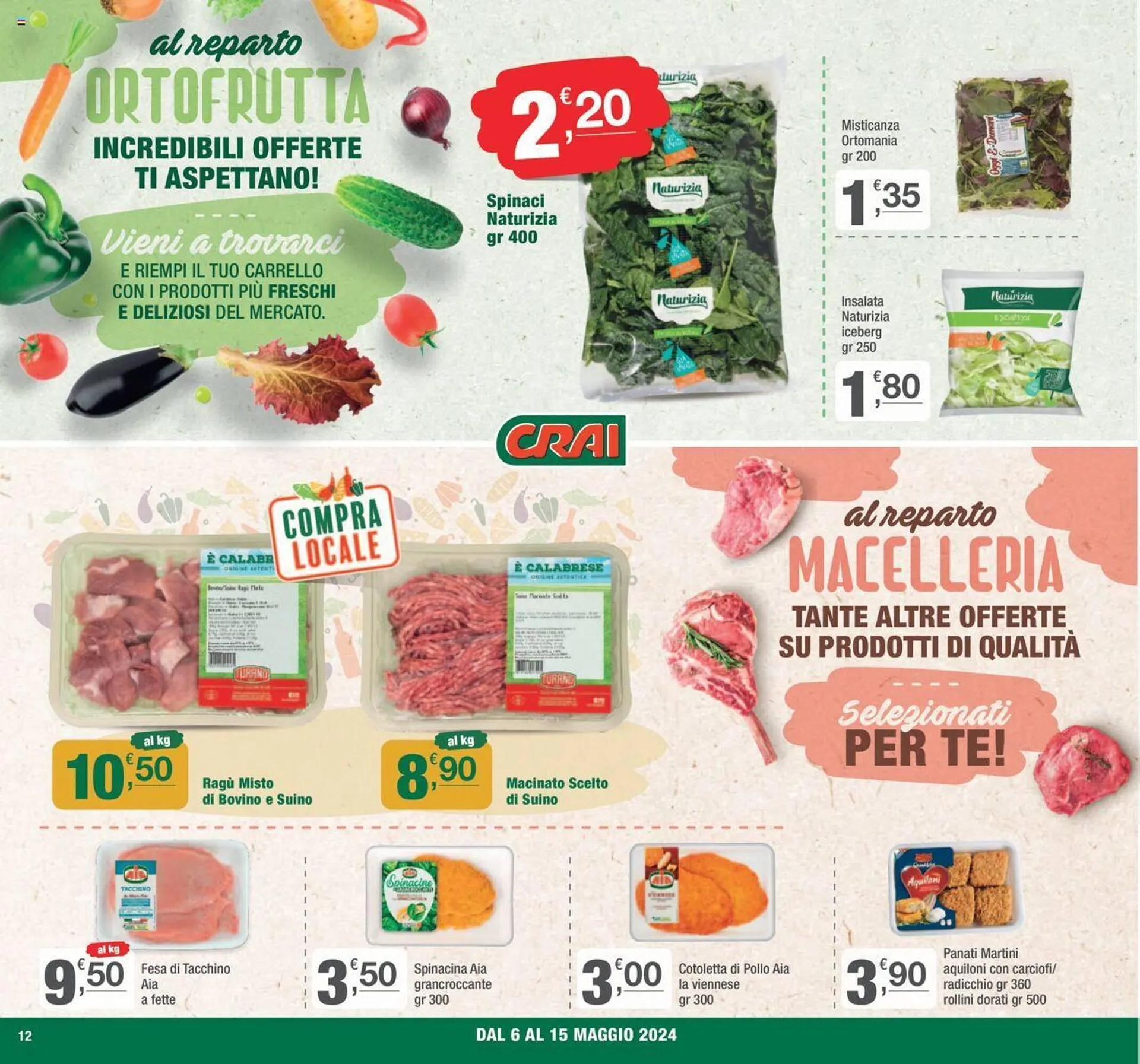 Volantino Crai da 6 maggio a 15 maggio di 2024 - Pagina del volantino 12