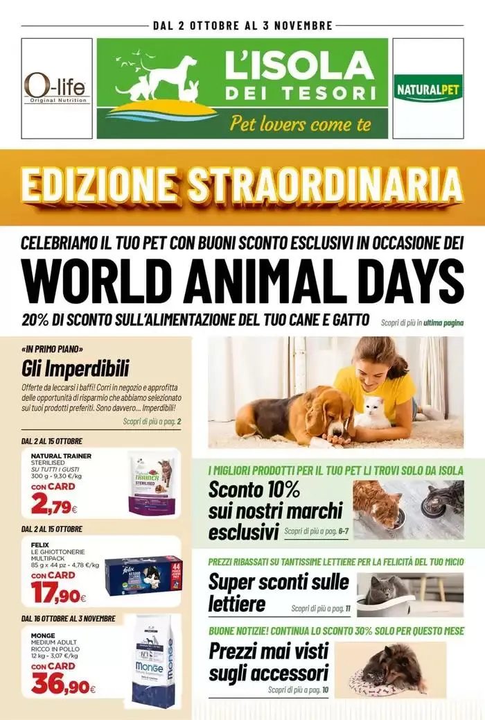 Edizione straordinaria da 2 ottobre a 3 novembre di 2024 - Pagina del volantino 1