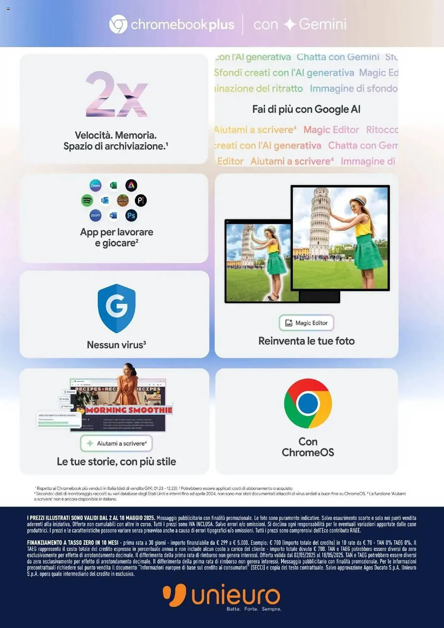 Volantino Unieuro da 2 maggio a 18 maggio di 2025 - Pagina del volantino 8