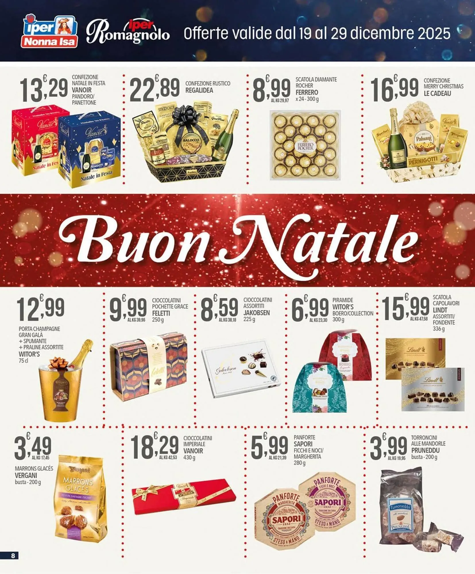Volantino Iper Romagnolo da 19 dicembre a 29 dicembre di 2025 - Pagina del volantino 8
