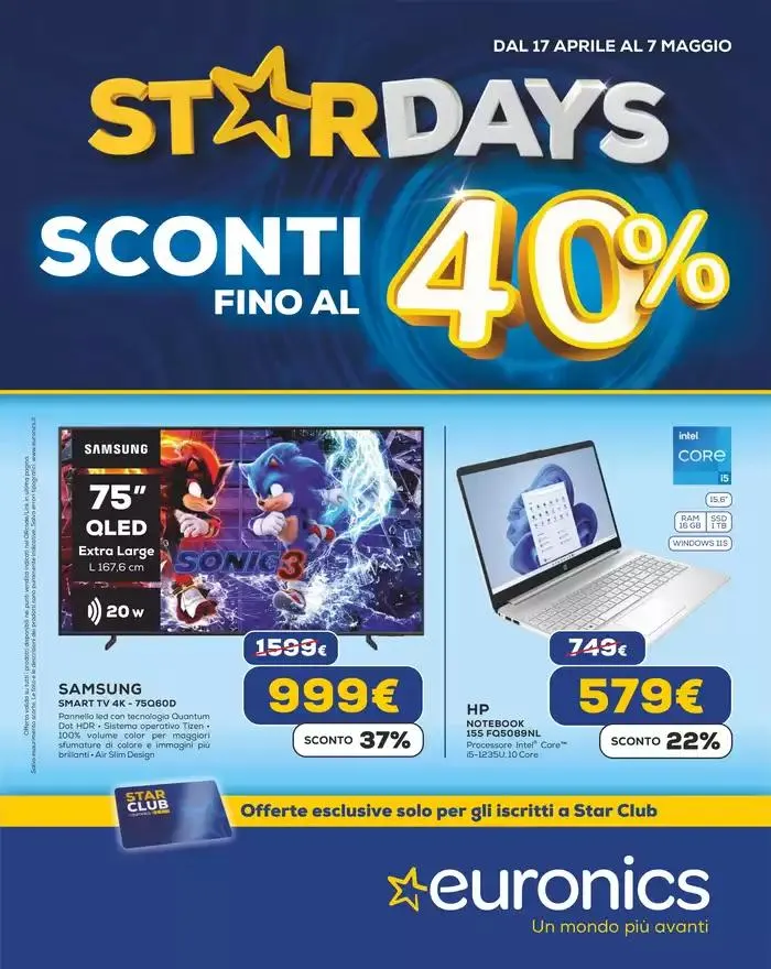StarDays -40% da 17 aprile a 7 maggio di 2025 - Pagina del volantino 1