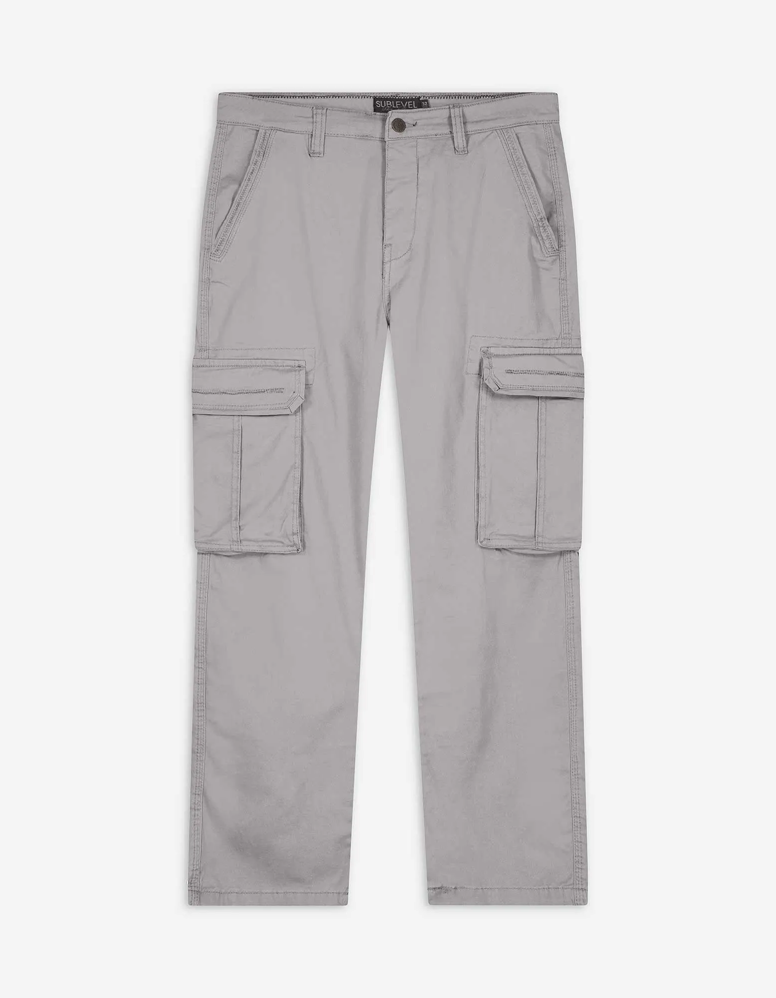Pantaloni cargo - Straight fit - grigio