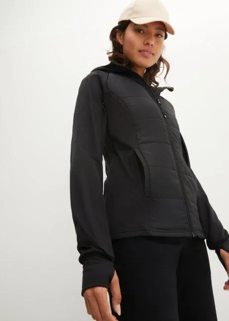Giacca tecnica ibrida leggermente imbottita