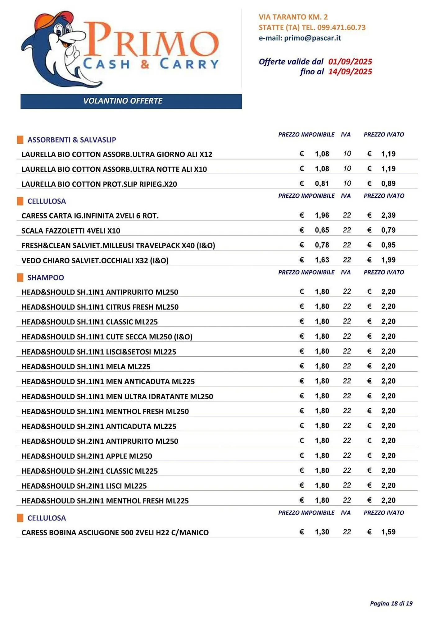 Volantino Gruppo Pascar da 1 settembre a 14 settembre di 2025 - Pagina del volantino 18