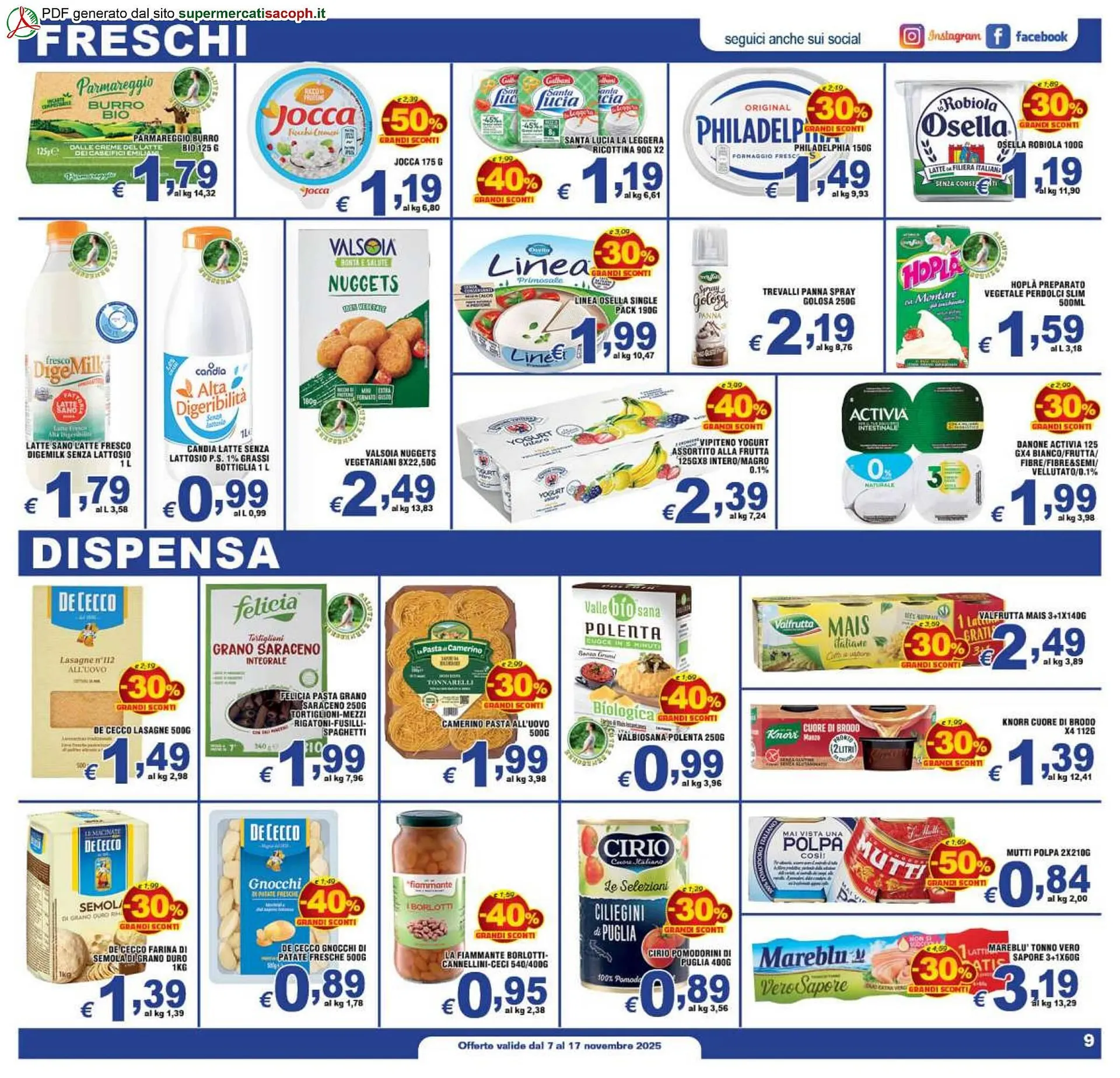 Volantino Sacoph da 7 novembre a 17 novembre di 2025 - Pagina del volantino 9