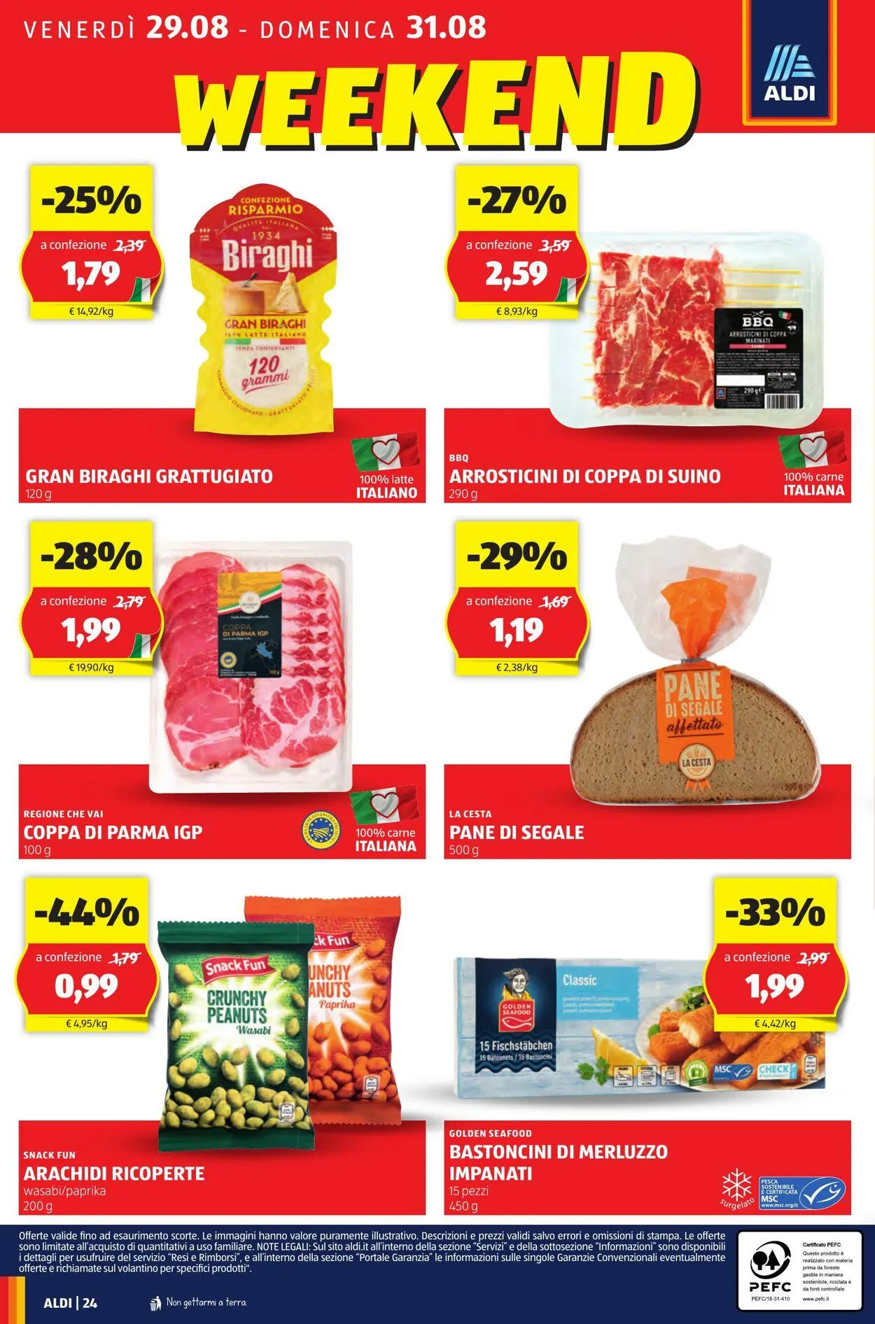 Aldi Volantino attuale da 25 agosto a 31 agosto di 2025 - Pagina del volantino 24