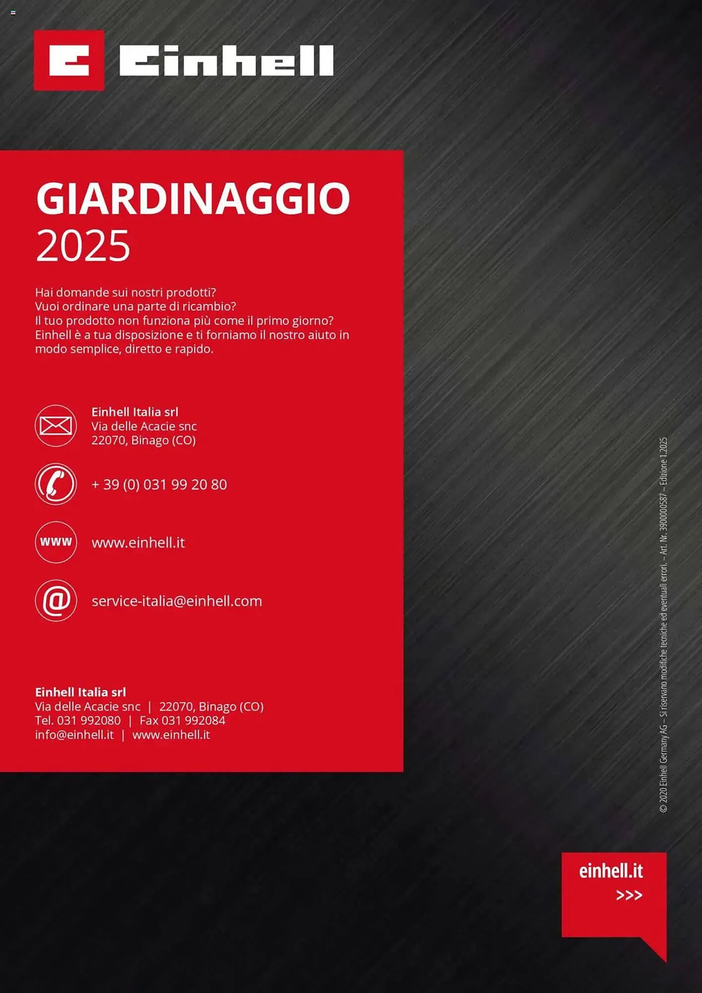 Volantino Einhell da 1 febbraio a 31 dicembre di 2025 - Pagina del volantino 84