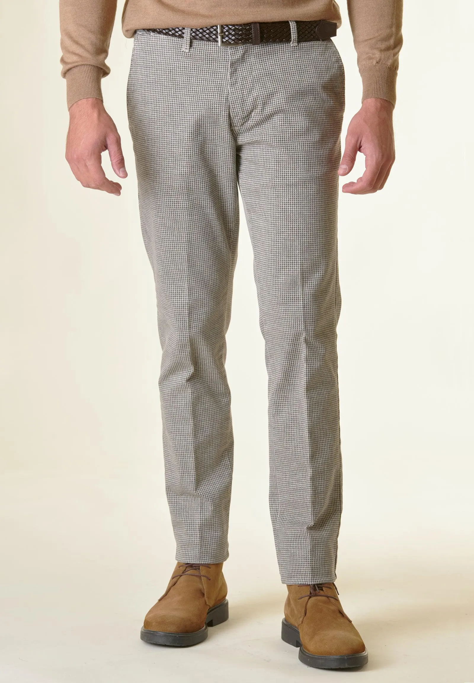 Pantalone gesso-nero piedpul regular