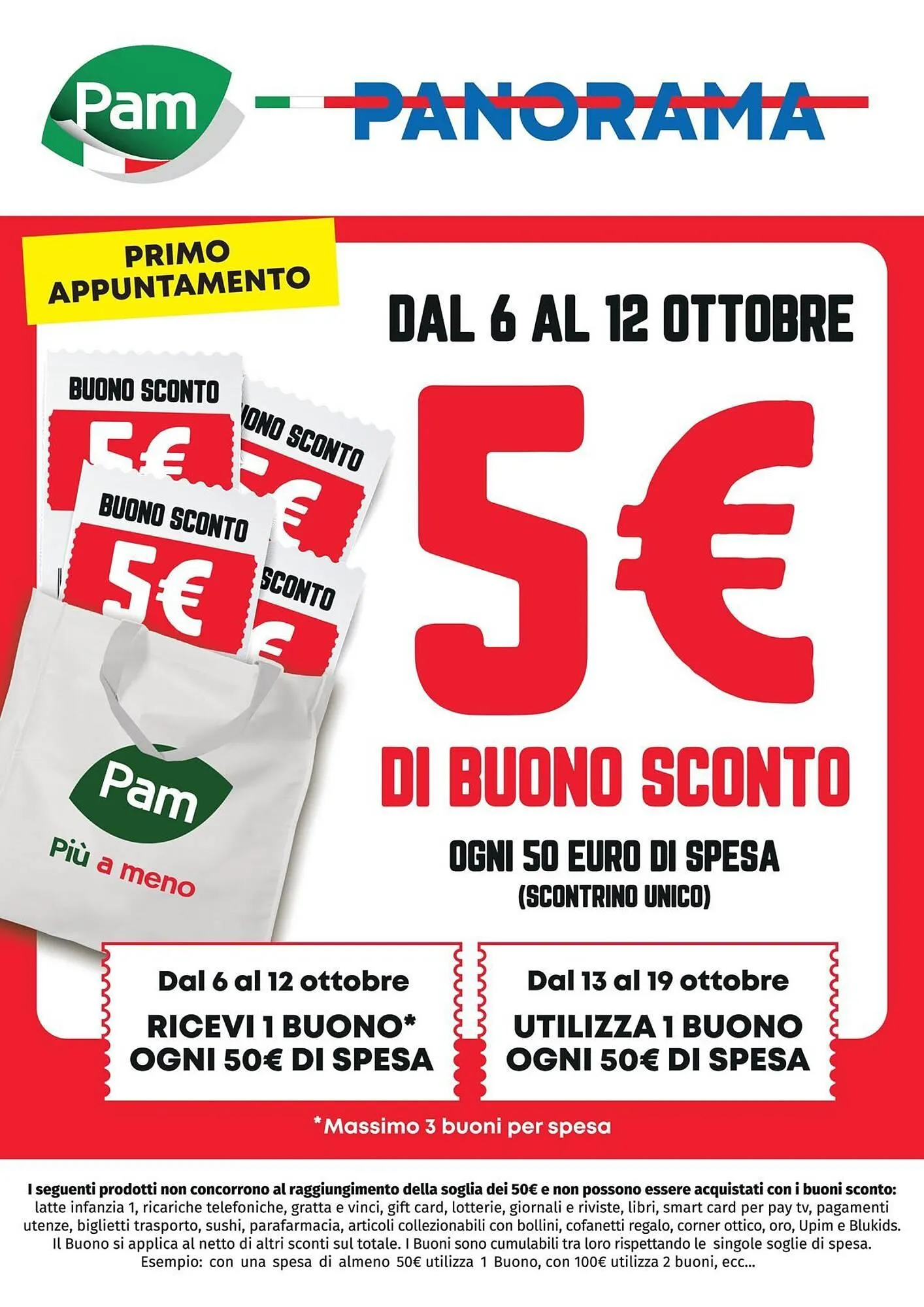 Volantino Pam da 6 ottobre a 12 ottobre di 2025 - Pagina del volantino 1
