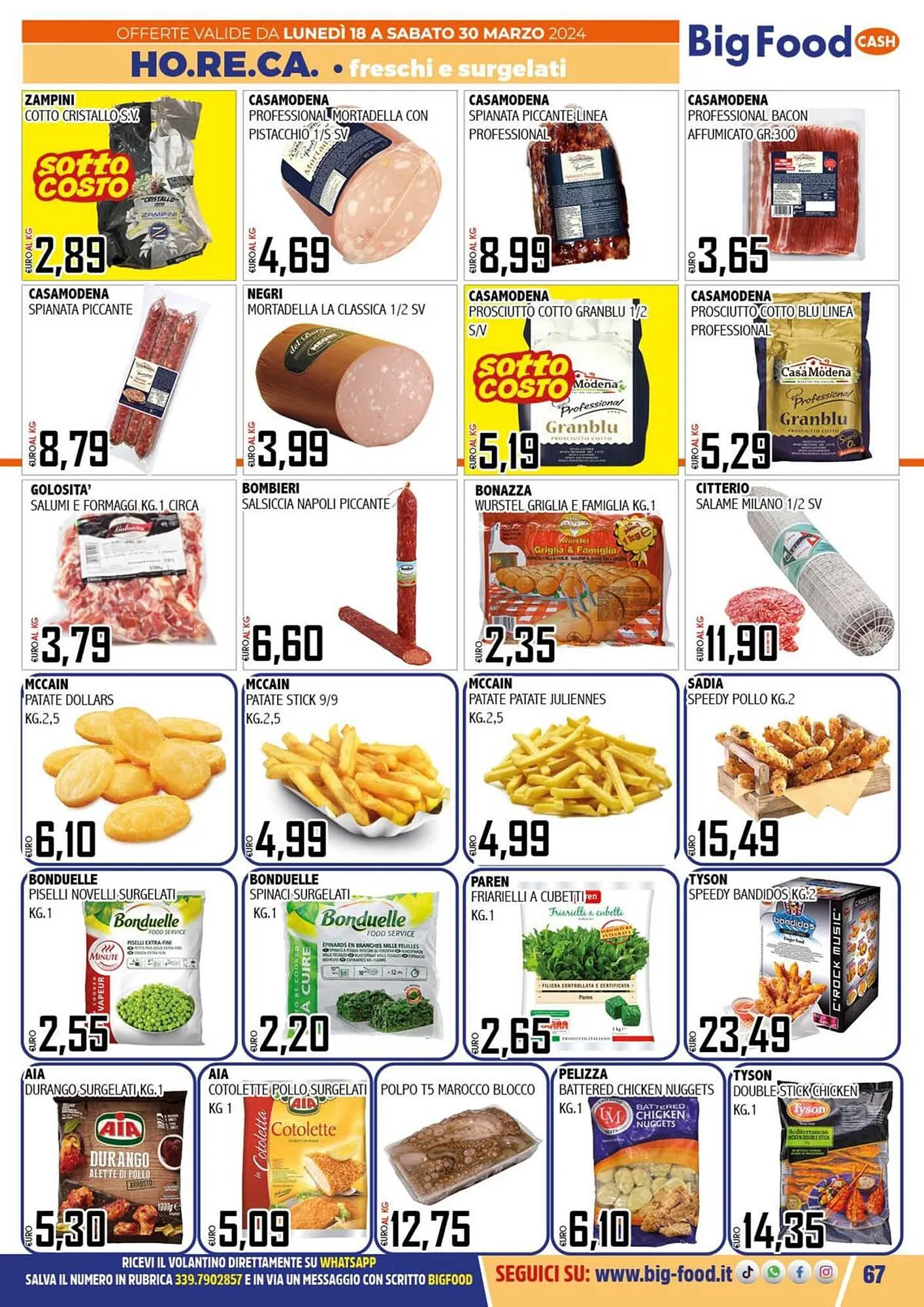Volantino Big Food da 18 marzo a 30 marzo di 2024 - Pagina del volantino 67
