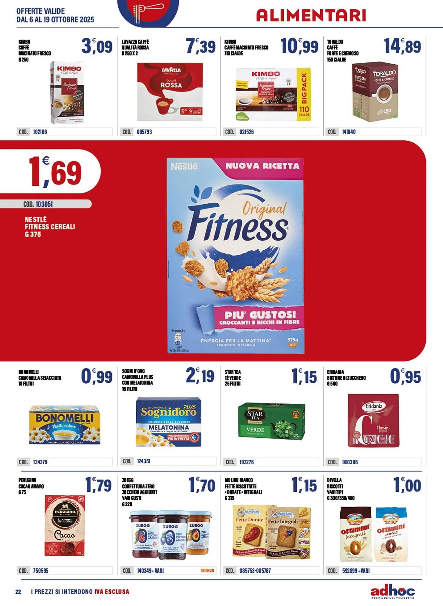 Volantino Adhoc da 6 ottobre a 19 ottobre di 2025 - Pagina del volantino 22