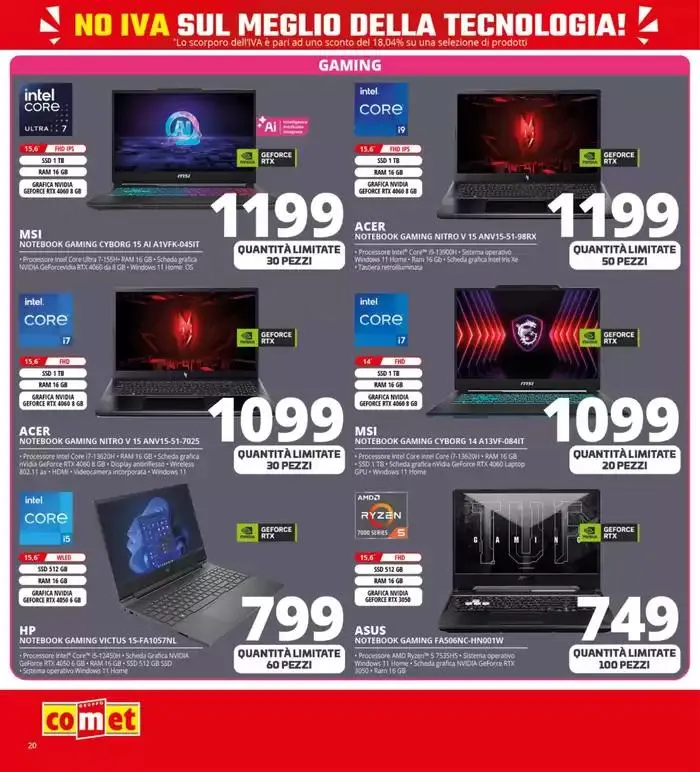 No IVA sul meglio della tecnologia! da 8 maggio a 21 maggio di 2025 - Pagina del volantino 20