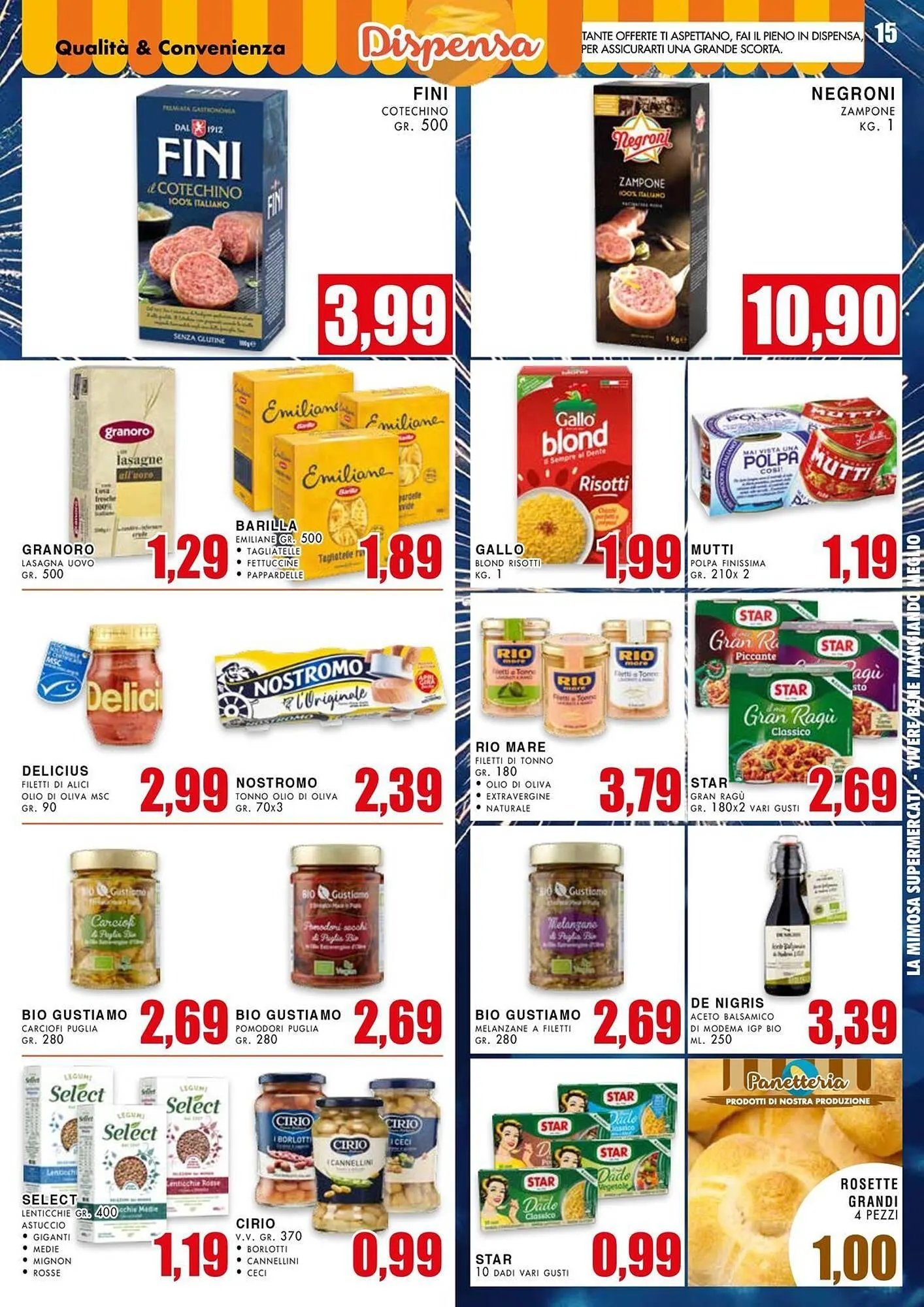 Volantino La Mimosa Supermercati da 26 dicembre a 6 gennaio di 2026 - Pagina del volantino 15