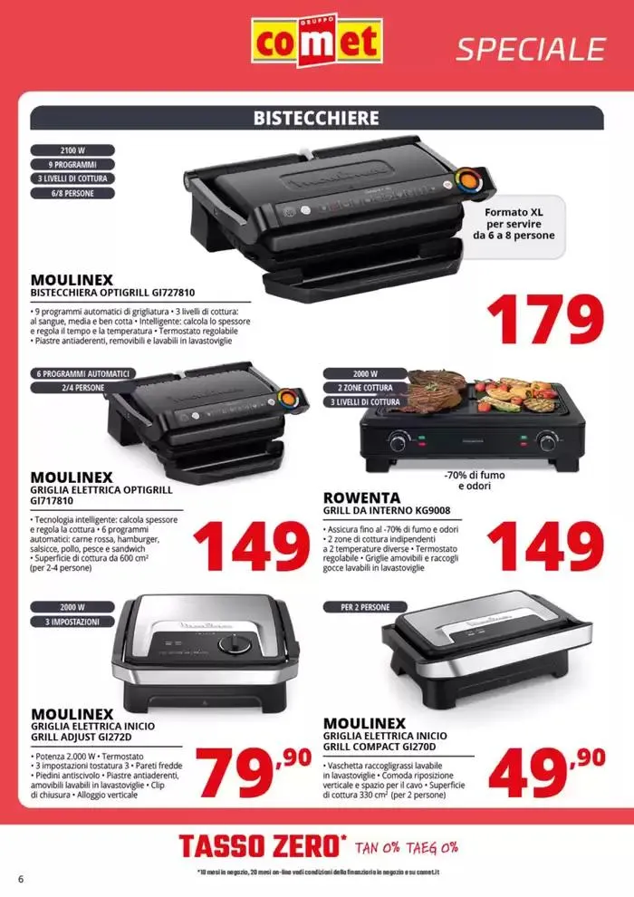 Speciale Piccoli Elettrodomestici da Comet! da 3 aprile a 16 aprile di 2025 - Pagina del volantino 6