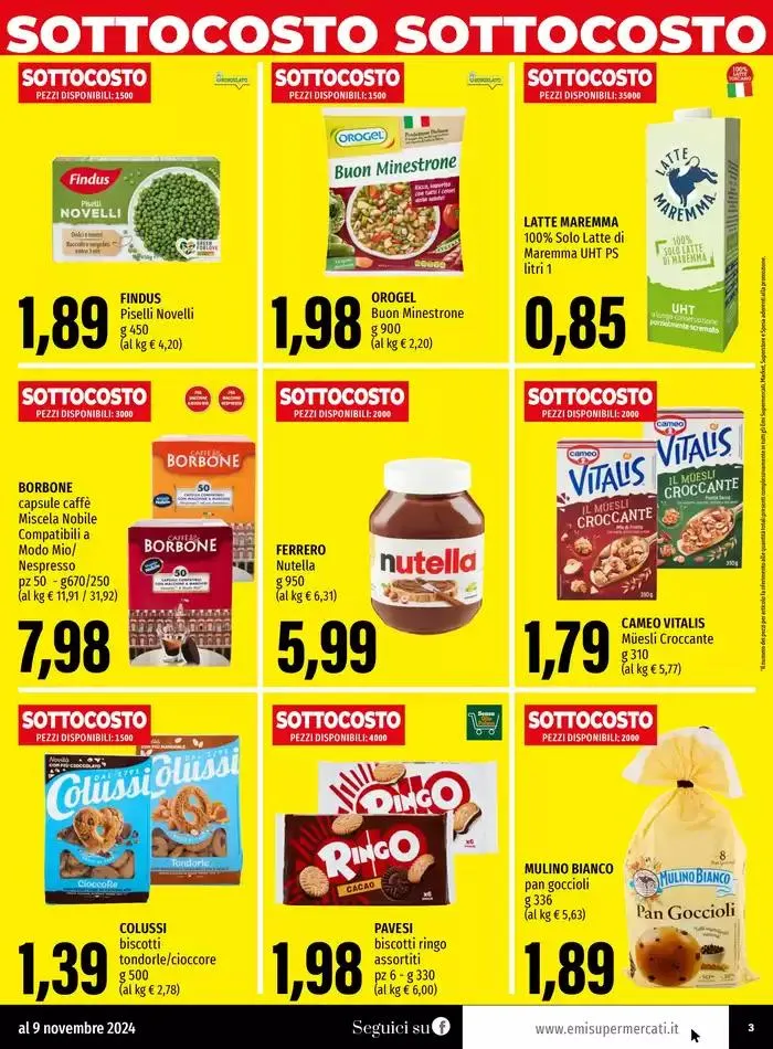 Nuovo Emi Spesa a Montecchio da 1 novembre a 14 novembre di 2024 - Pagina del volantino 3