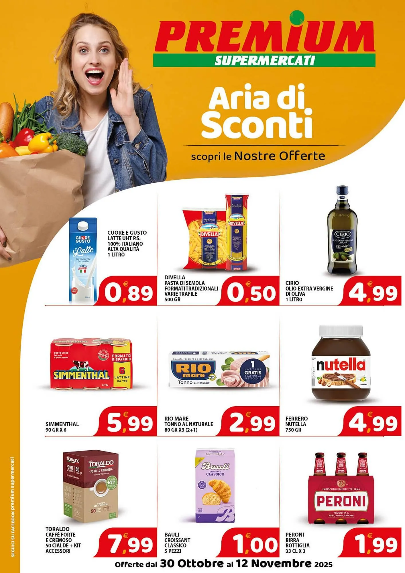 Volantino Premium Supermercati da 30 ottobre a 12 novembre di 2025 - Pagina del volantino 1