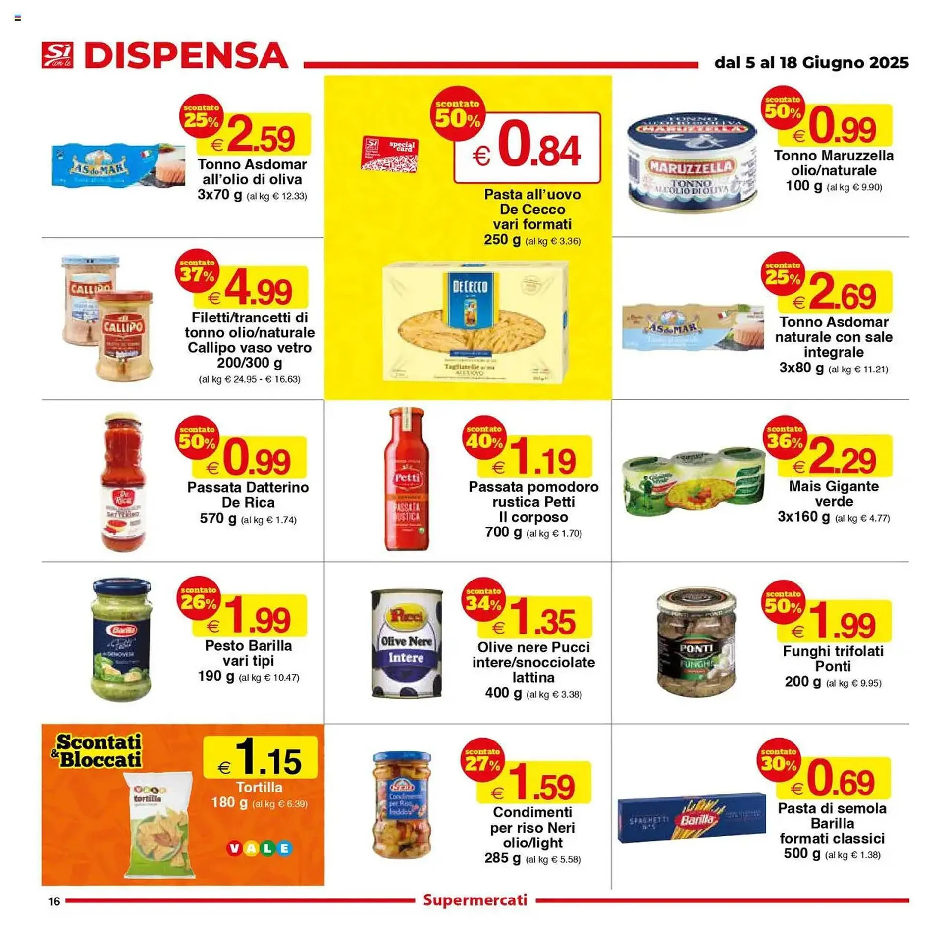 Volantino Sì con te da 5 giugno a 18 giugno di 2025 - Pagina del volantino 16