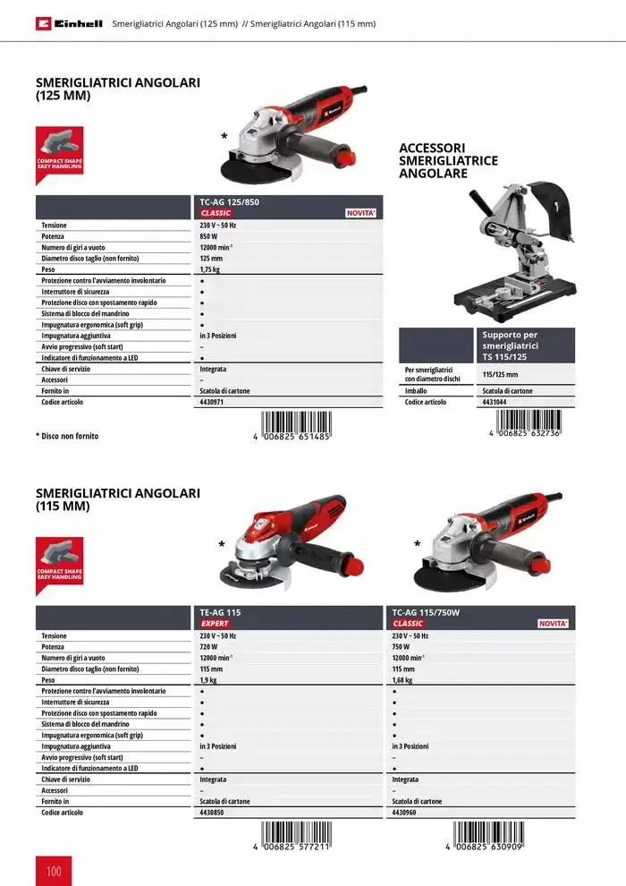 Elettroutensili 2025 da 11 febbraio a 31 dicembre di 2025 - Pagina del volantino 100