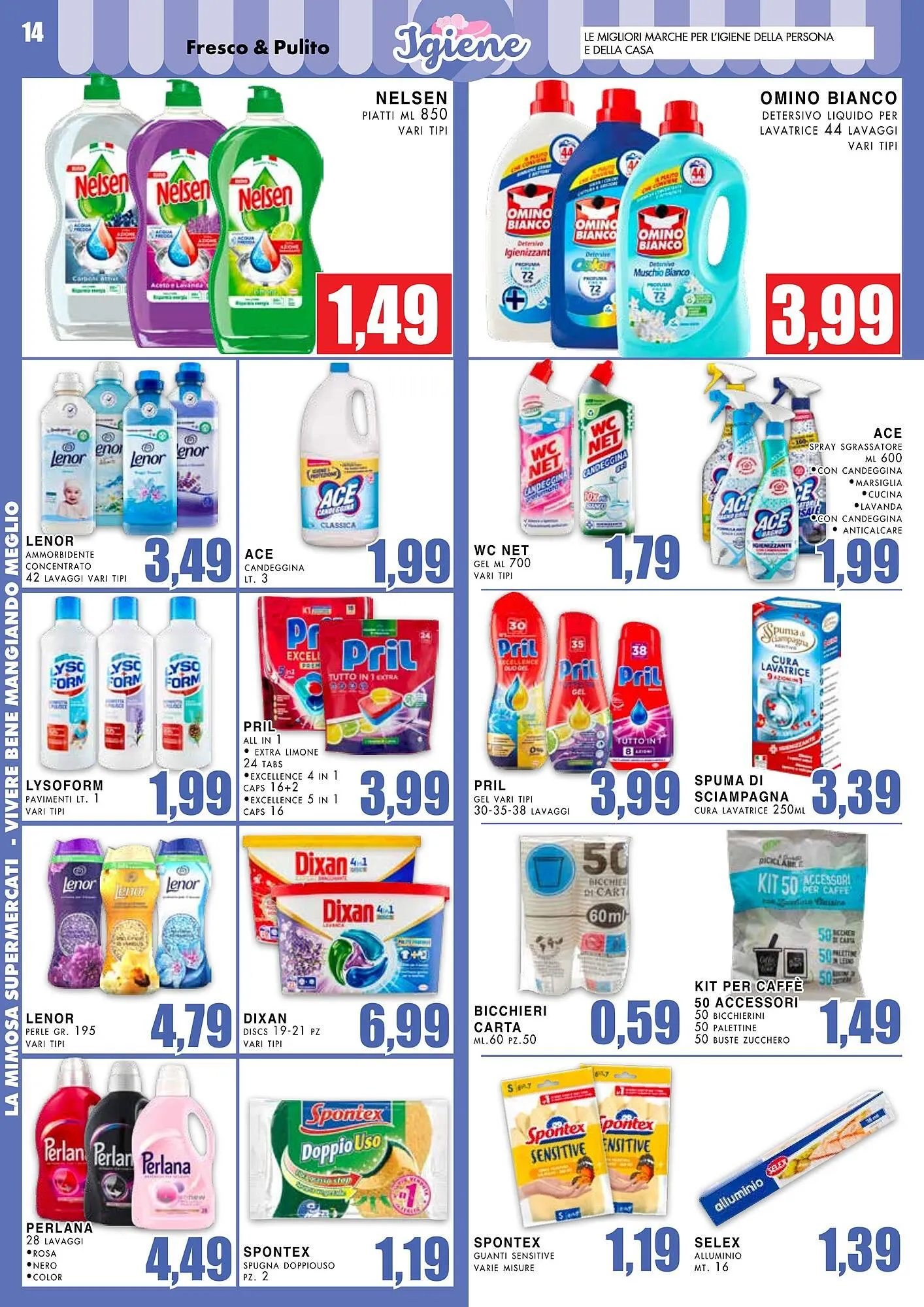 Volantino La Mimosa Supermercati da 19 maggio a 1 giugno di 2025 - Pagina del volantino 14