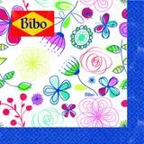 BIBO DECOR TOVAGLIOLI OVATTA 33x33 3 VELI 20 PZ FLORAL