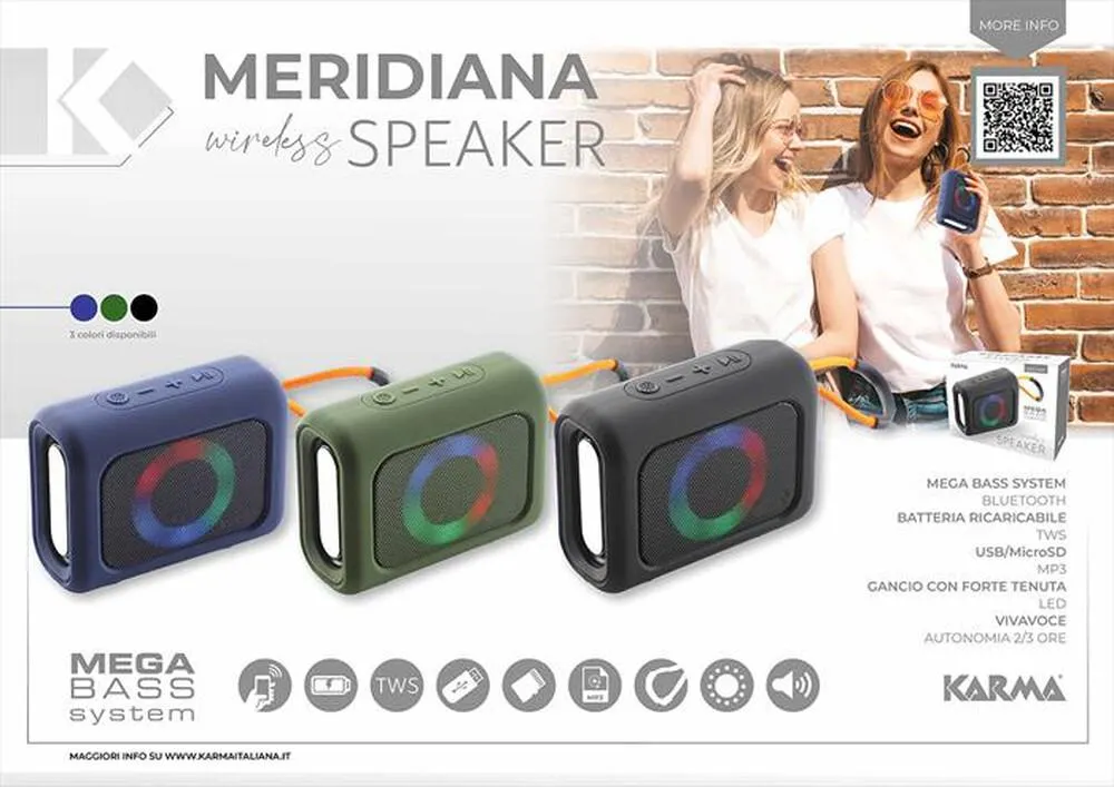 KARMA - Speaker MERIDIANA-Nero