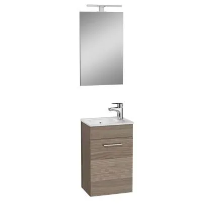 Mobile bagno con lavabo e specchio LED sospeso Stella 68x32x39 cm cordoba