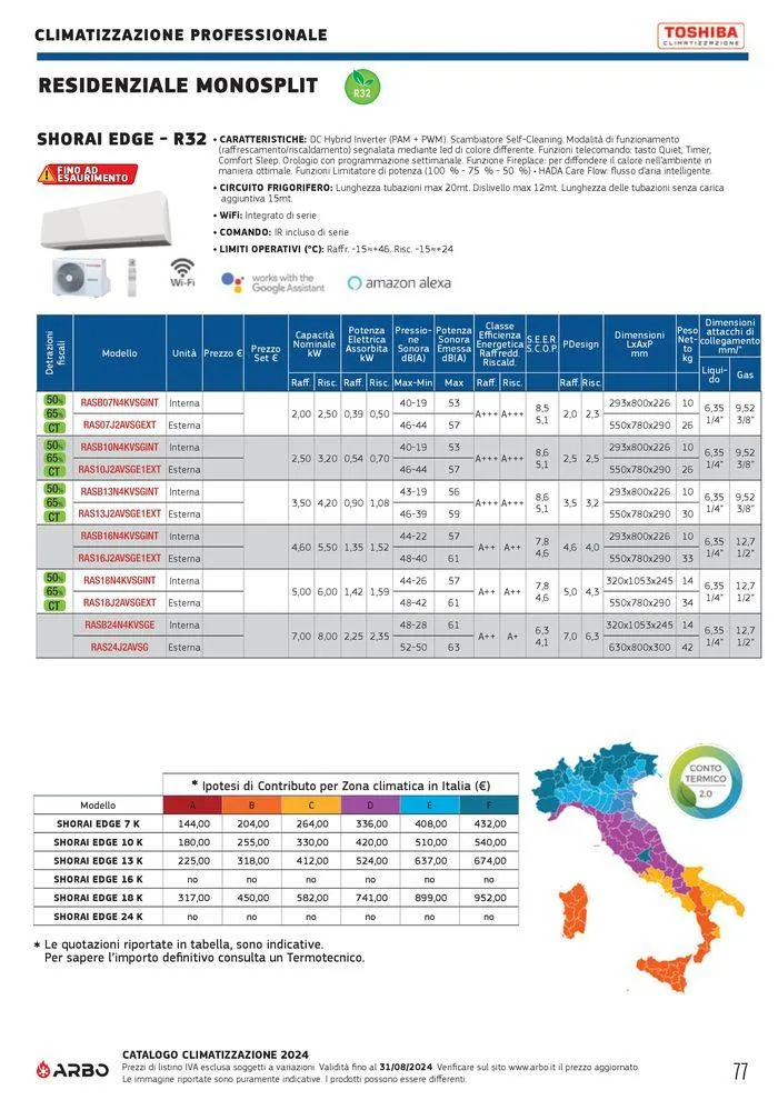 Catalogo climatizzazione 2024 da 17 maggio a 31 dicembre di 2024 - Pagina del volantino 77