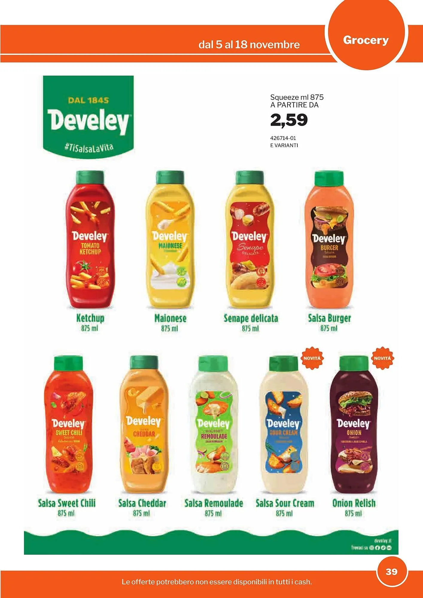 Volantino GrosMarket da 5 novembre a 18 novembre di 2025 - Pagina del volantino 39