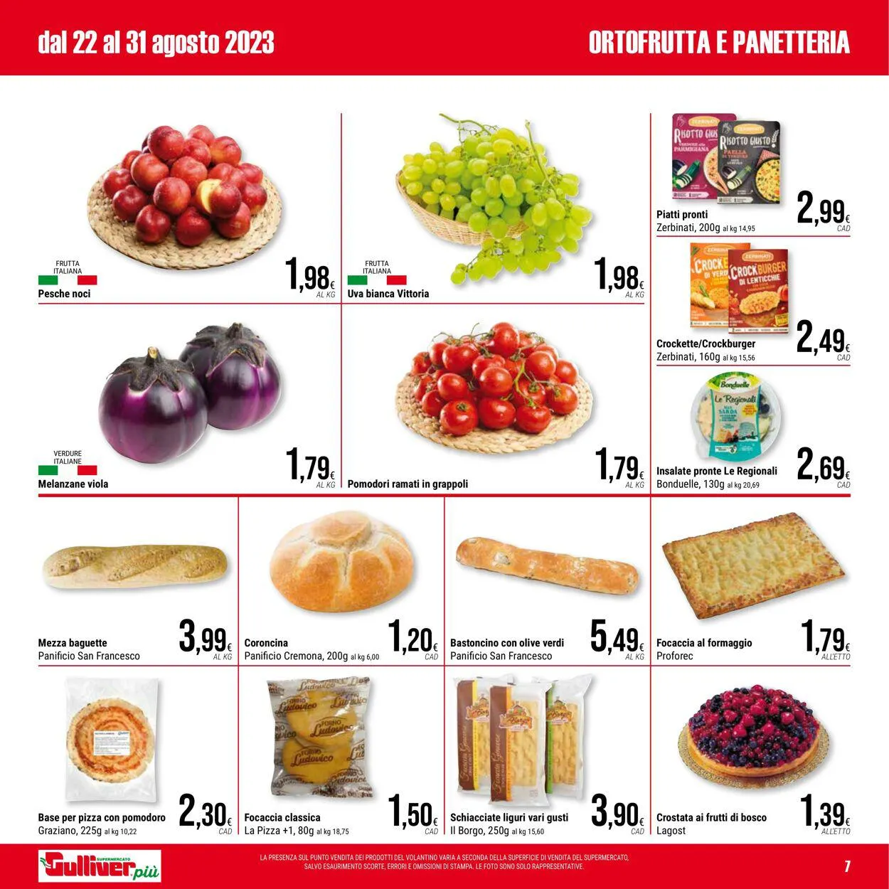 Gulliver Volantino attuale da 22 agosto a 31 agosto di 2023 - Pagina del volantino 7