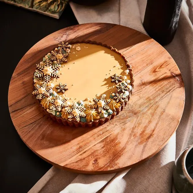 ACACIA Vassoio girevole naturale