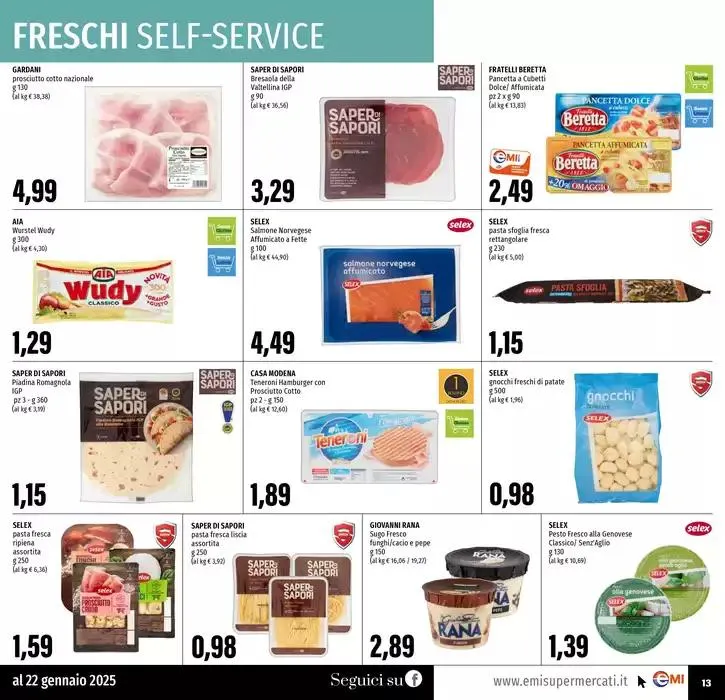 Tanti prodotti a 0.99 da 9 gennaio a 22 gennaio di 2025 - Pagina del volantino 13