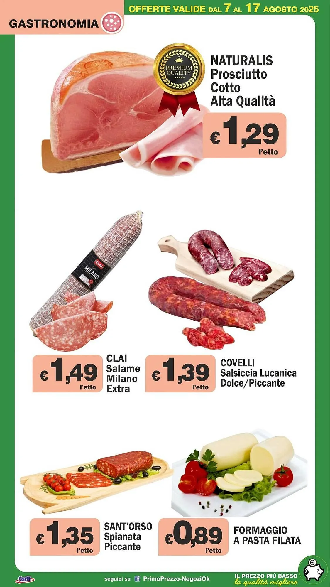 Volantino Primo Prezzo da 7 agosto a 17 agosto di 2025 - Pagina del volantino 37