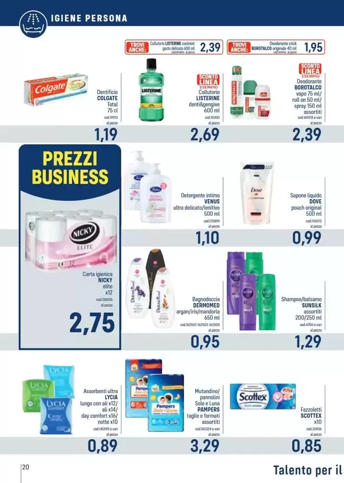 Catalogo Talento da 3 marzo a 16 marzo di 2025 - Pagina del volantino 20