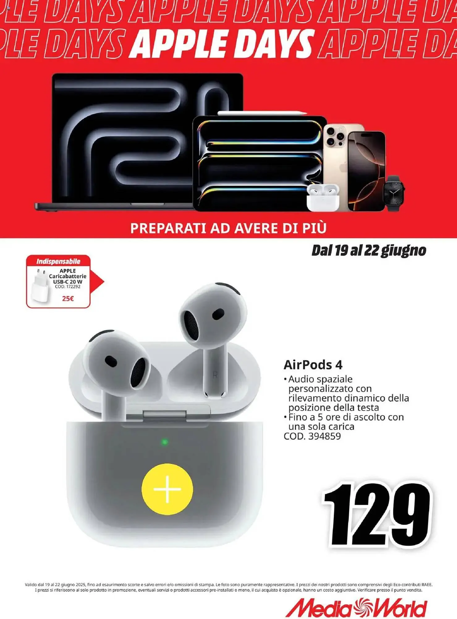 Volantino MediaWorld da 19 giugno a 22 giugno di 2025 - Pagina del volantino 4