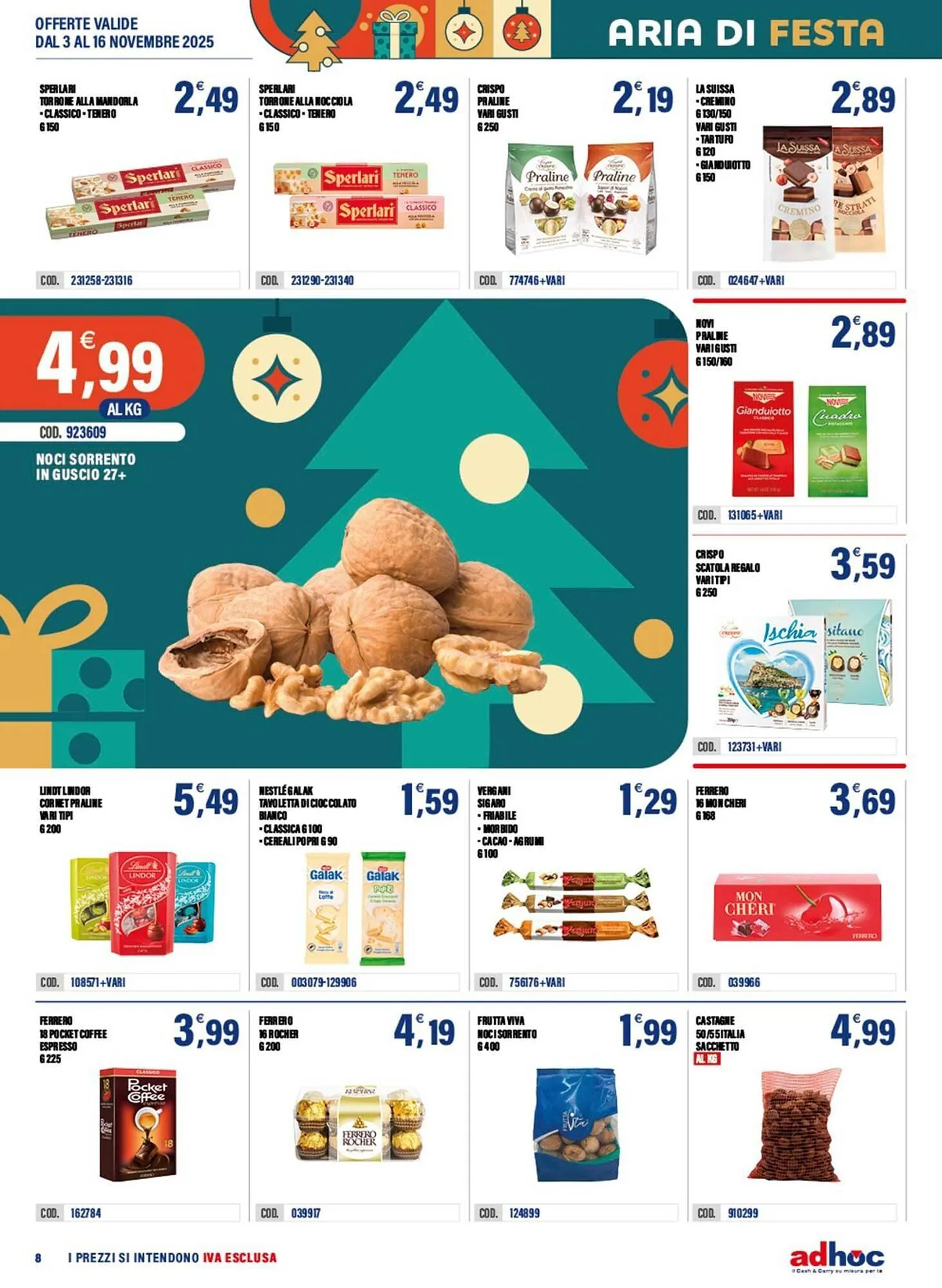 Volantino Adhoc da 3 novembre a 16 novembre di 2025 - Pagina del volantino 8