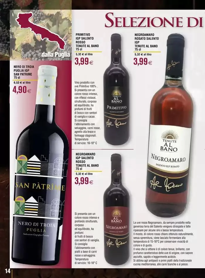 Selezione di vini italiani da 23 aprile a 21 maggio di 2025 - Pagina del volantino 14