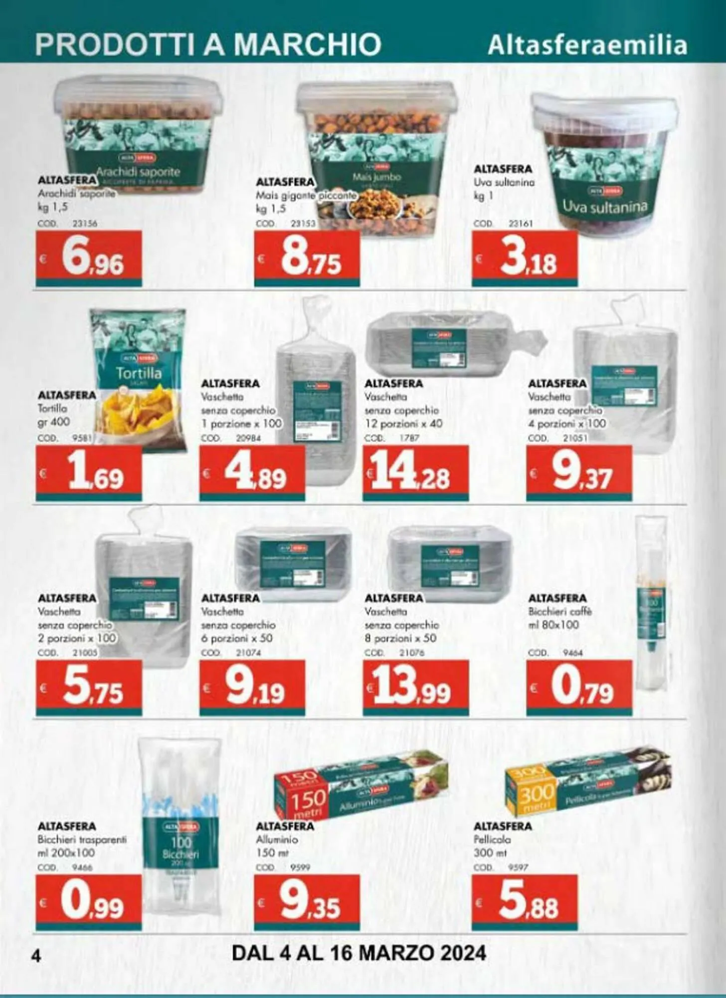 Volantino Altasfera da 4 marzo a 16 marzo di 2024 - Pagina del volantino 4
