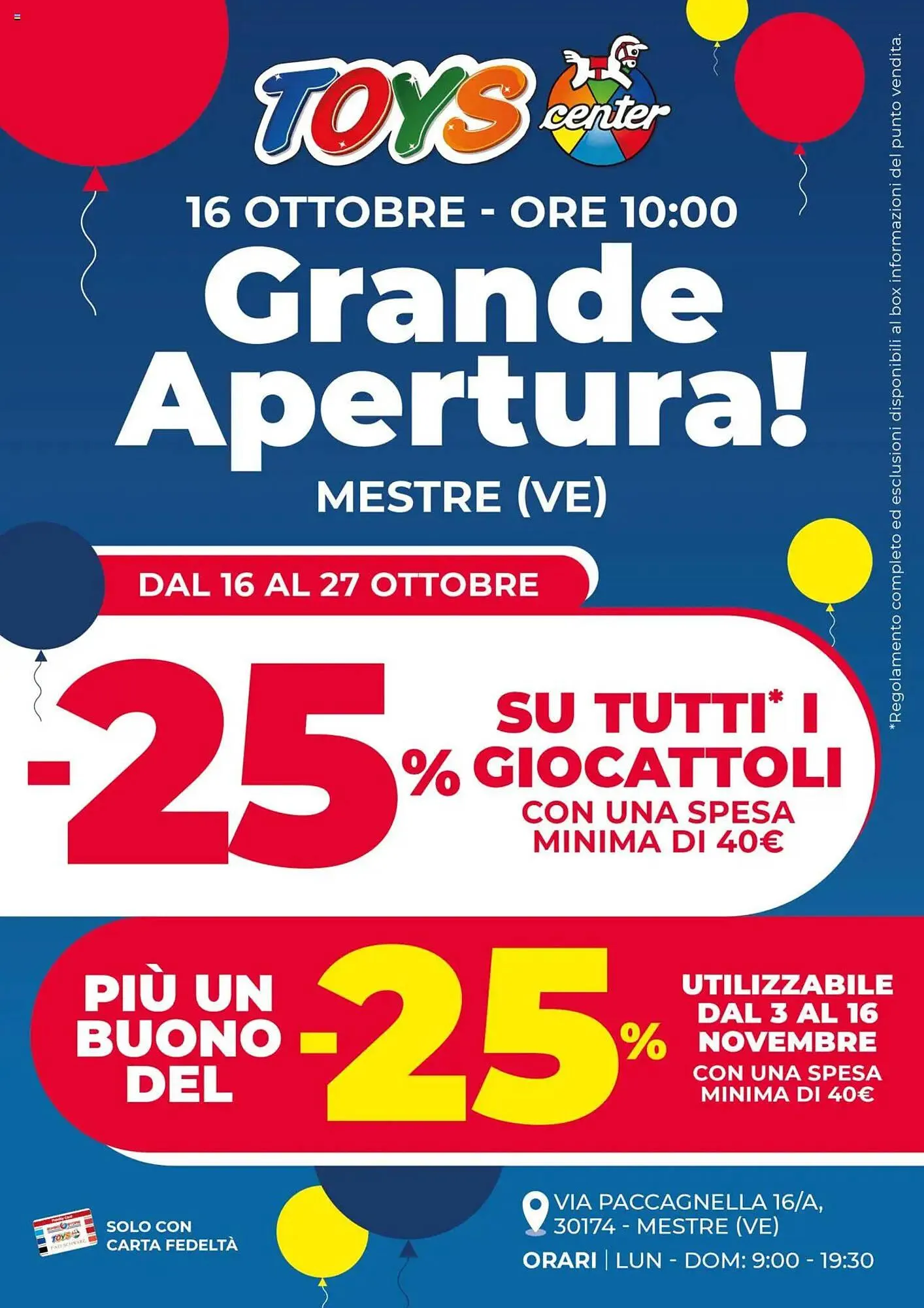 Volantino Toys Center da 16 ottobre a 27 ottobre di 2025 - Pagina del volantino 1