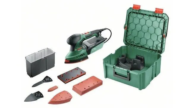 Bosch PSM 200 AES Levigatrice multiuso 26000 Giri/min Nero Verde 200 W