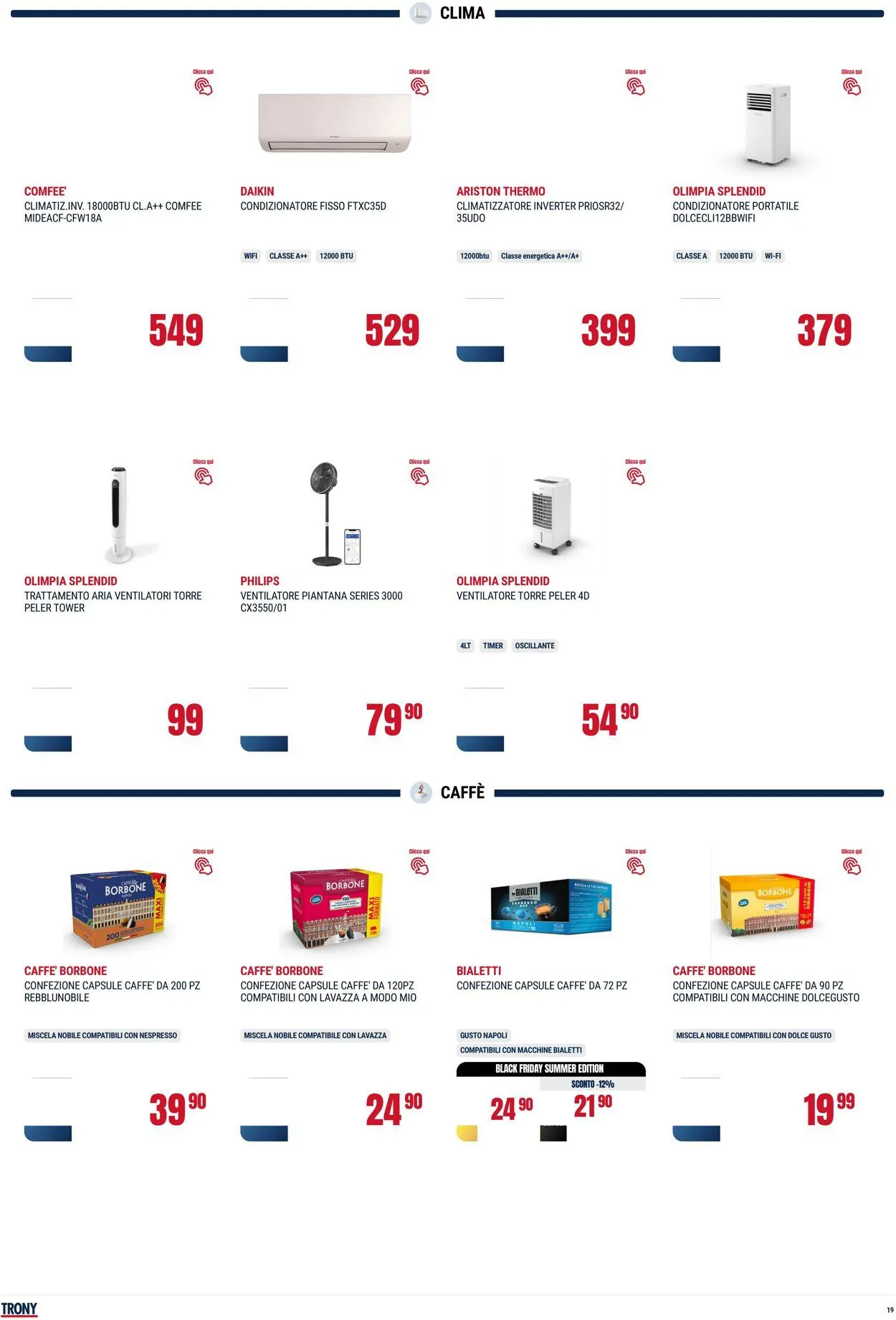 Trony - Napoli Volantino attuale da 31 luglio a 20 agosto di 2025 - Pagina del volantino 19